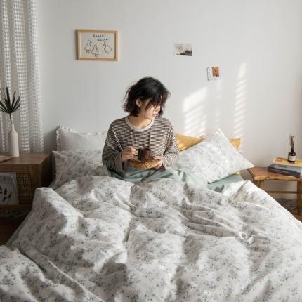 91家纺网 家纺一手货源 找家纺 （总）2020年全棉13372印花四件套田园碎花系列（花季）