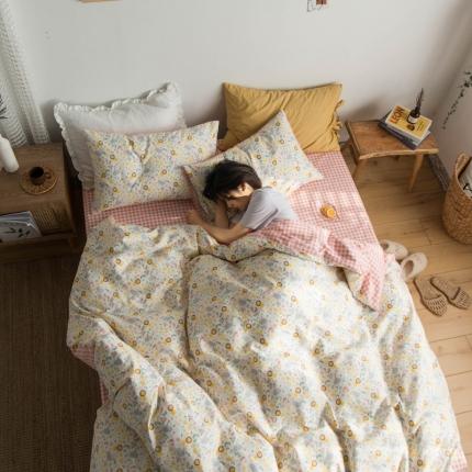 91家纺网 家纺一手货源 找家纺 （总）2020年全棉13372印花四件套田园碎花系列（花季）