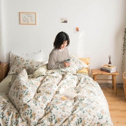 91家纺网 家纺一手货源 找家纺 （总）2020年全棉13372印花四件套田园碎花系列（花季）