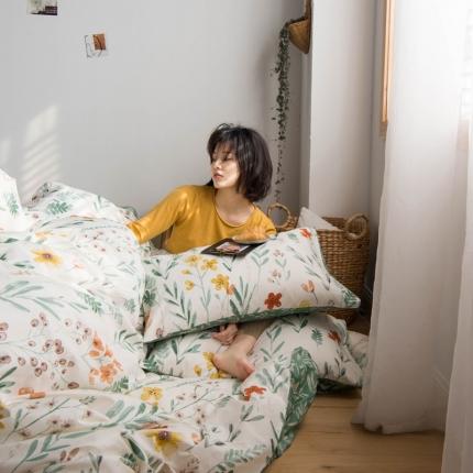 91家纺网 家纺一手货源 找家纺 （总）2020年全棉13372印花四件套田园碎花系列（花季）