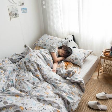 91家纺网 家纺一手货源 找家纺 （总）希文 2020年全棉印花四件套素雅系列