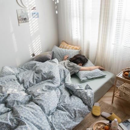 91家纺网 家纺一手货源 找家纺 希文 2020年全棉印花四件套素雅系列淡雅