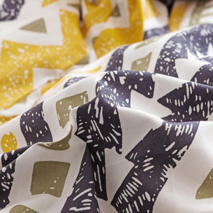 91家纺网 家纺一手货源 找家纺 艾沁 2020新款波西米亚风纯棉四件套 回纹