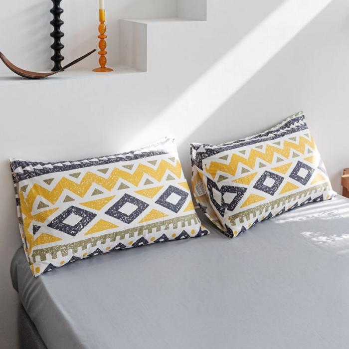 91家纺网 家纺一手货源 找家纺 艾沁 2020新款波西米亚风纯棉四件套 回纹