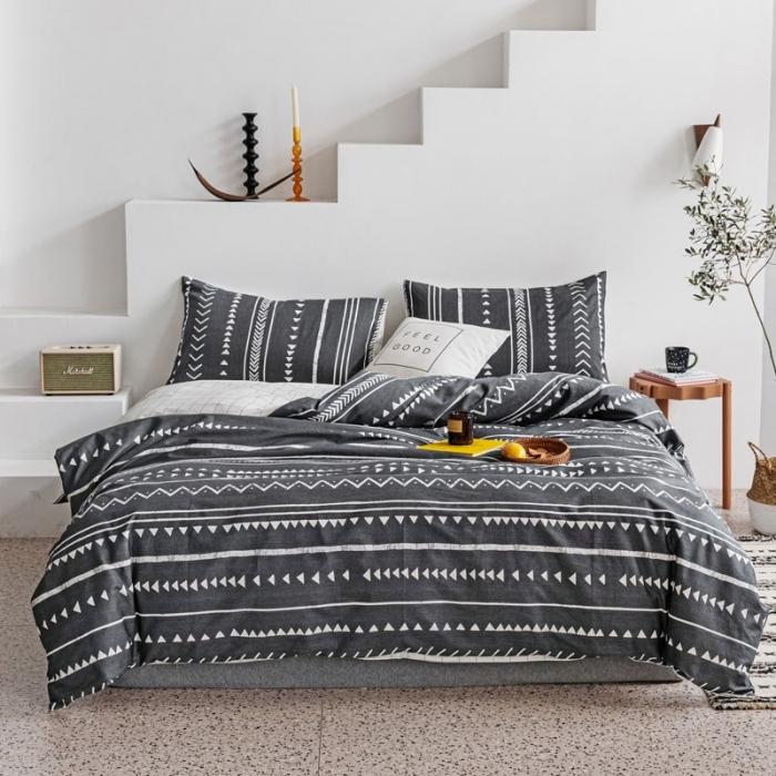 91家纺网 家纺一手货源 找家纺 艾沁 2020新款波西米亚风纯棉四件套 文莱