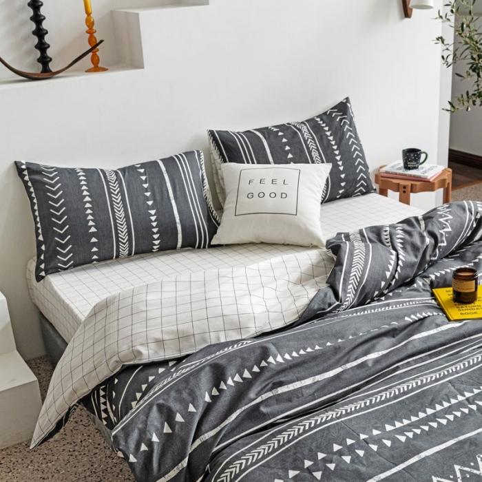 91家纺网 家纺一手货源 找家纺 艾沁 2020新款波西米亚风纯棉四件套 文莱