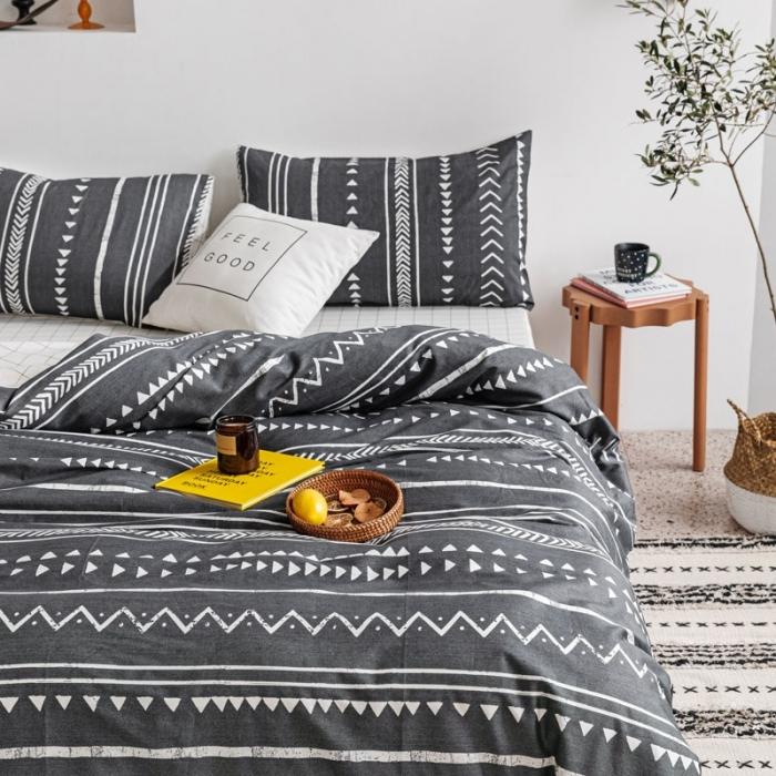 91家纺网 家纺一手货源 找家纺 艾沁 2020新款波西米亚风纯棉四件套 文莱