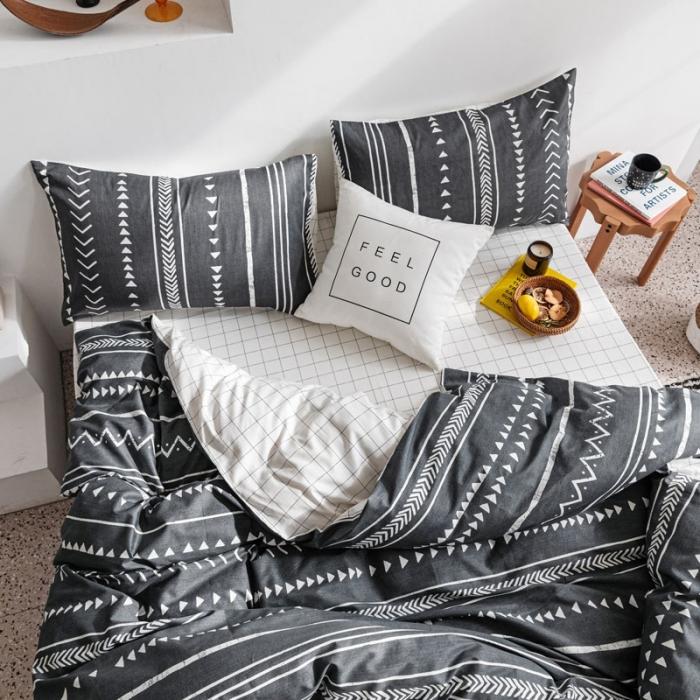 91家纺网 家纺一手货源 找家纺 艾沁 2020新款波西米亚风纯棉四件套 文莱