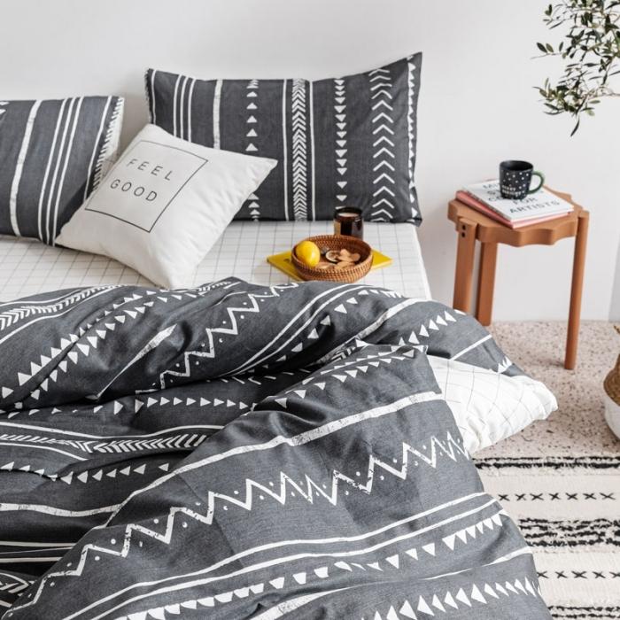 91家纺网 家纺一手货源 找家纺 艾沁 2020新款波西米亚风纯棉四件套 文莱