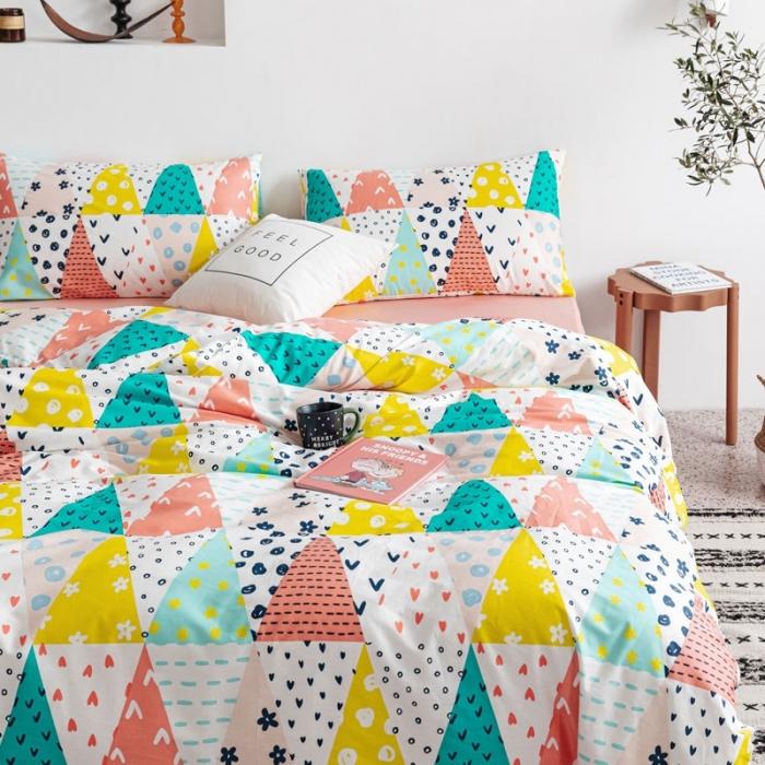 91家纺网 家纺一手货源 找家纺 艾沁 2020新款波西米亚风纯棉四件套 闲趣