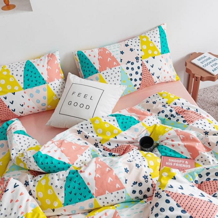 91家纺网 家纺一手货源 找家纺 艾沁 2020新款波西米亚风纯棉四件套 闲趣