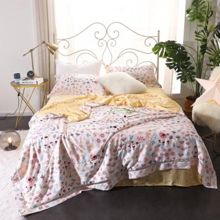 91家纺网 家纺一手货源 找家纺 娇逸 2020新款40莱赛尔夏被四件套 好梦