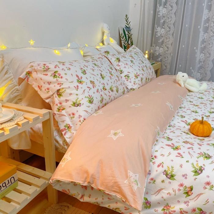 91家纺网 家纺一手货源 找家纺 窝米 2020春夏新品花卉风系列四件套 蜜家