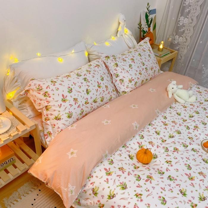 91家纺网 家纺一手货源 找家纺 窝米 2020春夏新品花卉风系列四件套 蜜家