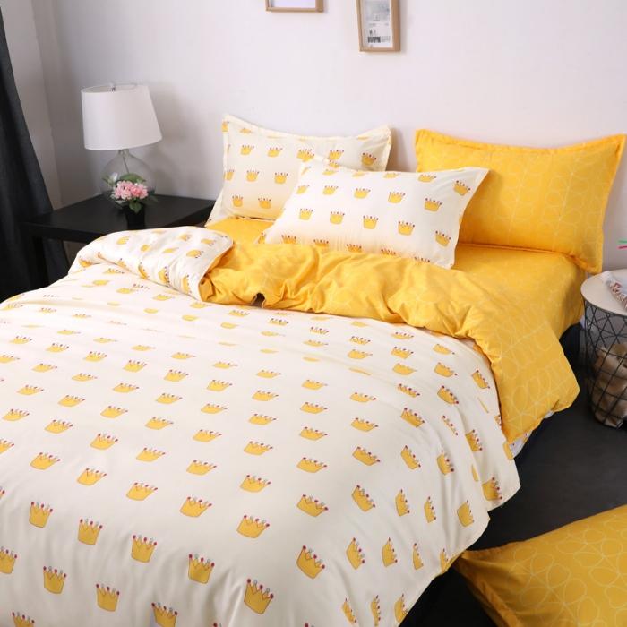 91家纺网 家纺一手货源 找家纺 赫然家纺 新款芦荟棉单品被套 皇冠