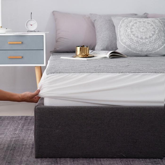 91家纺网 家纺一手货源 找家纺 （总）小米笠 石墨烯空气层夹棉防水床笠