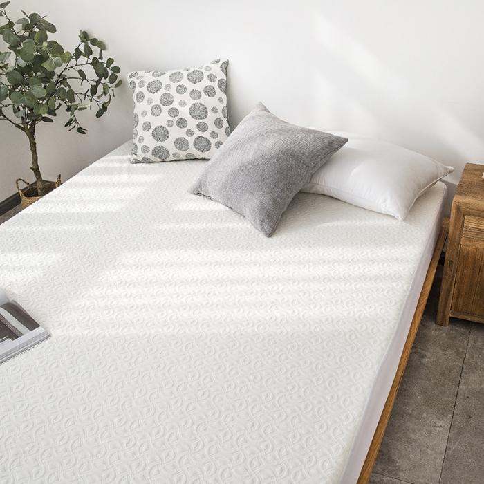 91家纺网 家纺一手货源 找家纺 小米笠 竹纤维空气层夹棉防水床笠 竹纤维雕花款