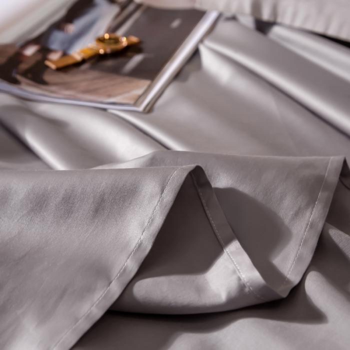 91家纺网 家纺一手货源 找家纺 绵庭家纺 2020新款素色长绒棉单品床单 银石灰