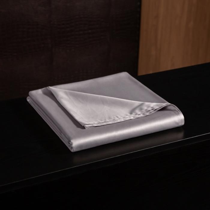 91家纺网 家纺一手货源 找家纺 绵庭家纺 2020新款素色长绒棉单品床单 银石灰
