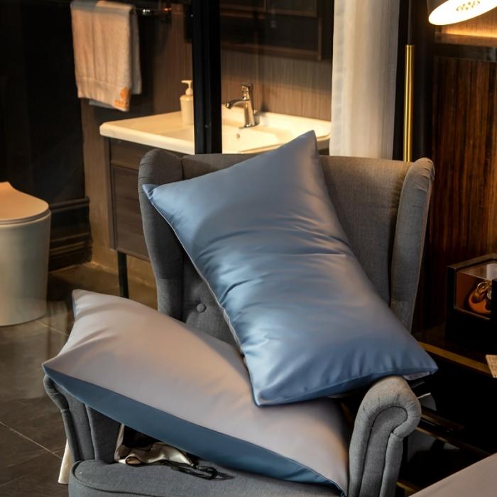 91家纺网 家纺一手货源 找家纺 绵庭家纺 2020新款长绒棉双拼四件套 宾利兰+浅灰