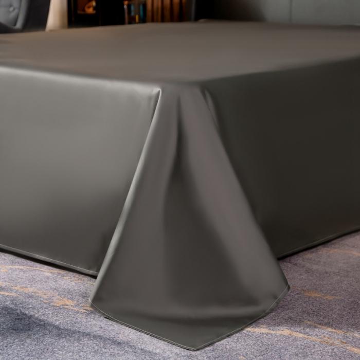 91家纺网 家纺一手货源 找家纺 绵庭家纺 2020新款长绒棉双拼四件套 紫豆莎 +高级灰