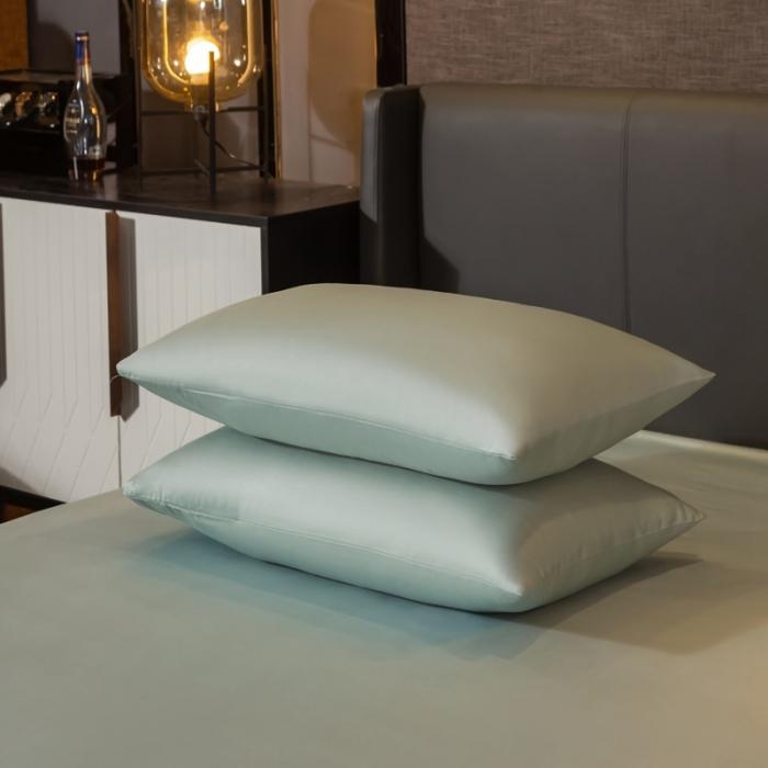 91家纺网 家纺一手货源 找家纺 绵庭家纺 2020新款素色长绒棉四件套 梵星蓝