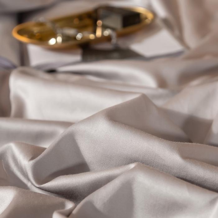 91家纺网 家纺一手货源 找家纺 绵庭家纺 2020新款素色长绒棉四件套 银石灰