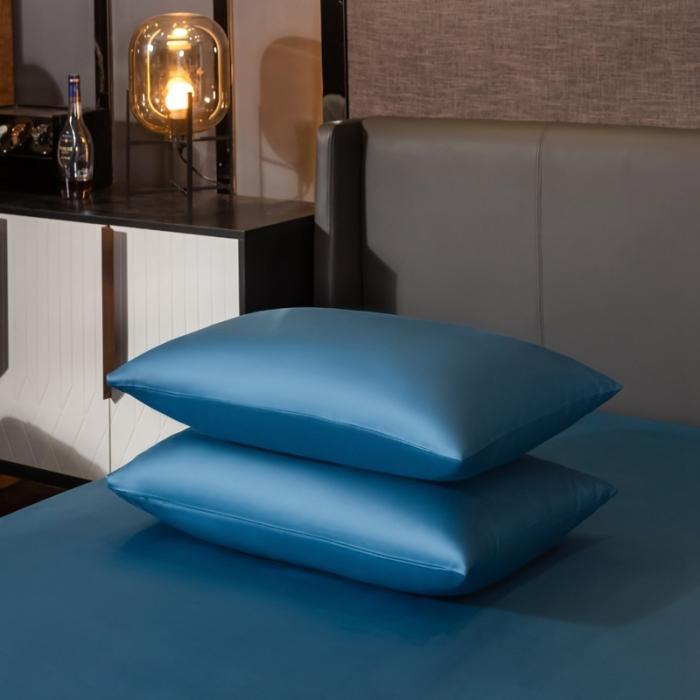 91家纺网 家纺一手货源 找家纺 绵庭家纺 2020新款素色长绒棉四件套 月光兰