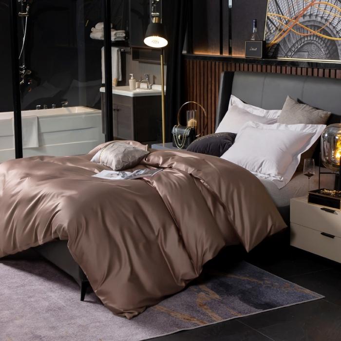 91家纺网 家纺一手货源 找家纺 绵庭家纺 2020新款素色长绒棉单品被套 帛咖