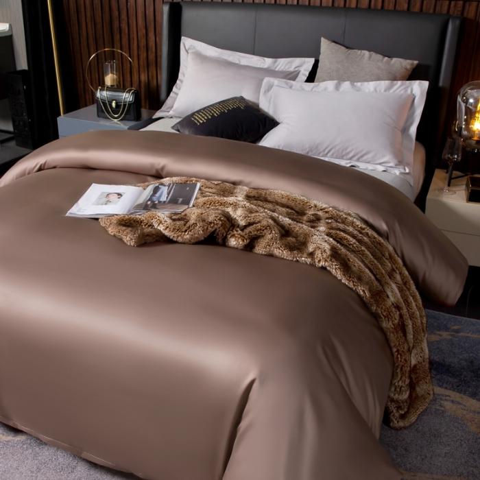 91家纺网 家纺一手货源 找家纺 绵庭家纺 2020新款素色长绒棉单品被套 帛咖