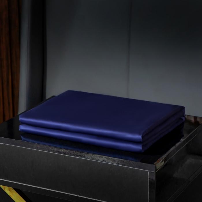 91家纺网 家纺一手货源 找家纺 绵庭家纺 2020新款素色长绒棉单品被套 藏青