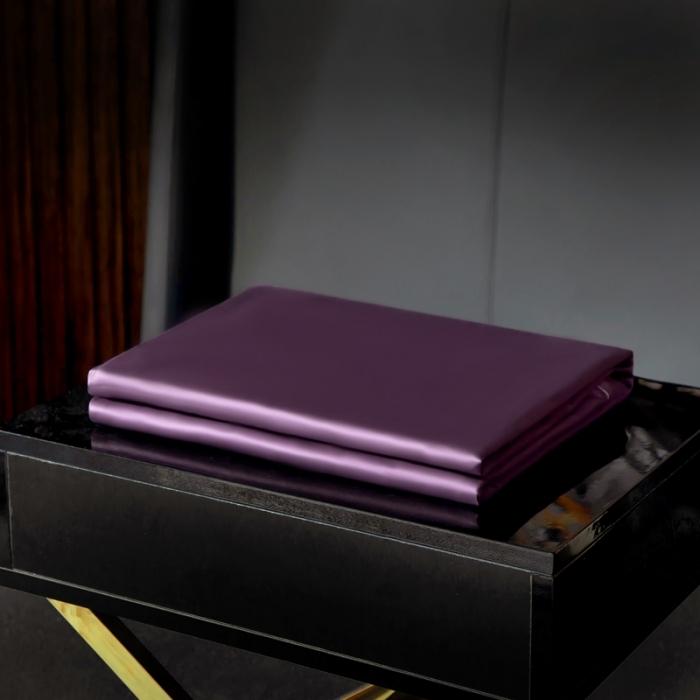 91家纺网 家纺一手货源 找家纺 绵庭家纺 2020新款素色长绒棉单品被套 帝王紫
