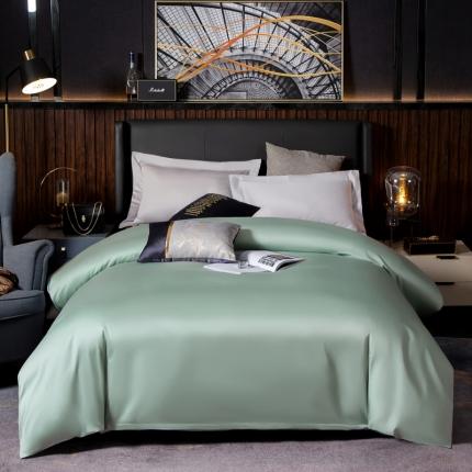 绵庭家纺 2020新款素色长绒棉单品被套 梵星兰