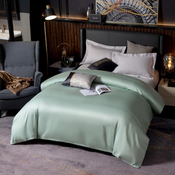 91家纺网 家纺一手货源 找家纺 绵庭家纺 2020新款素色长绒棉单品被套 梵星兰