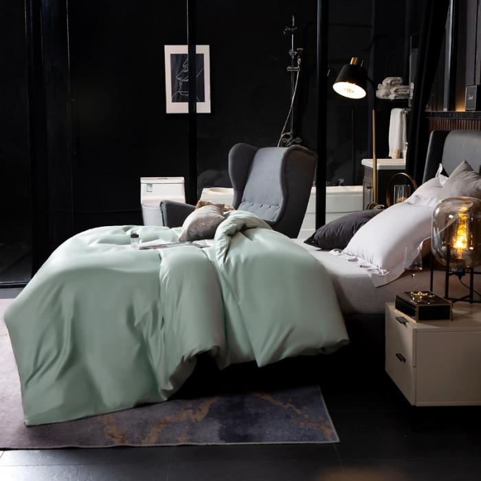 91家纺网 家纺一手货源 找家纺 绵庭家纺 2020新款素色长绒棉单品被套 梵星兰