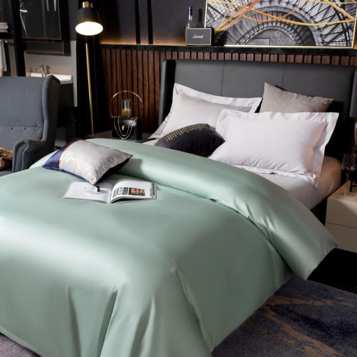 91家纺网 家纺一手货源 找家纺 绵庭家纺 2020新款素色长绒棉单品被套 梵星兰