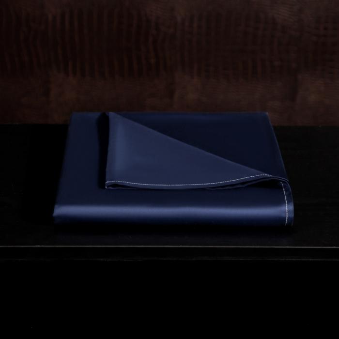 91家纺网 家纺一手货源 找家纺 绵庭家纺 2020新款素色长绒棉单品床单 藏青