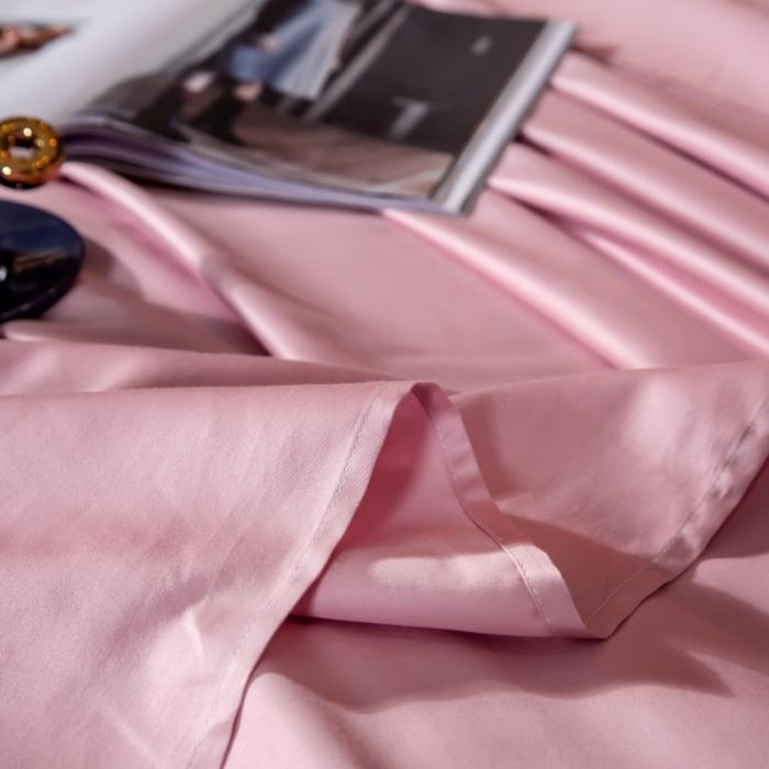 91家纺网 家纺一手货源 找家纺 绵庭家纺 2020新款素色长绒棉单品床单 藕粉