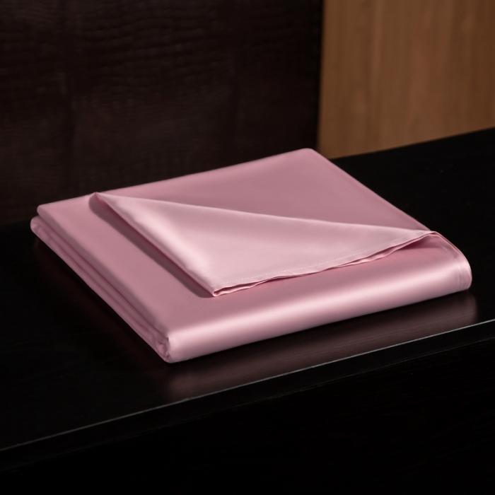 91家纺网 家纺一手货源 找家纺 绵庭家纺 2020新款素色长绒棉单品床单 藕粉