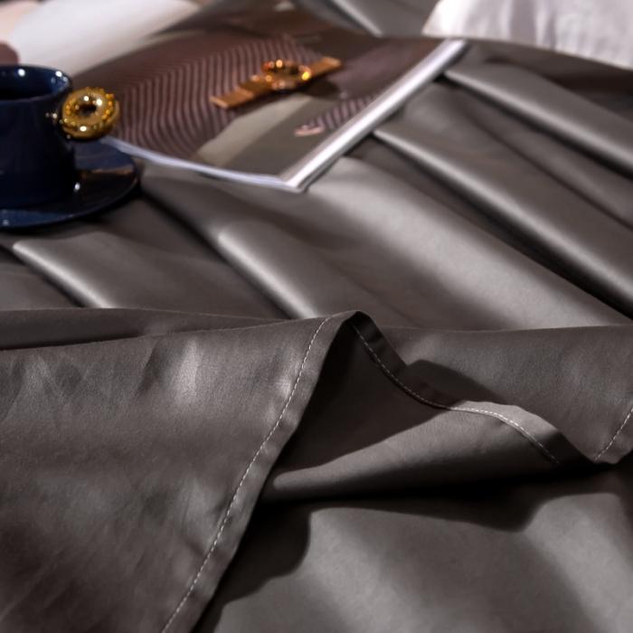 91家纺网 家纺一手货源 找家纺 绵庭家纺 2020新款素色长绒棉单品床单 绅士灰
