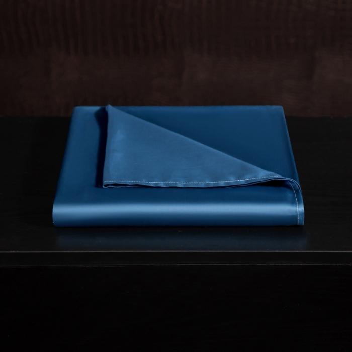 91家纺网 家纺一手货源 找家纺 绵庭家纺 2020新款素色长绒棉单品床单 月光蓝