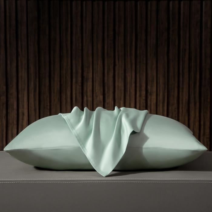 91家纺网 家纺一手货源 找家纺 绵庭家纺 2020新款素色长绒棉枕套 梵星蓝