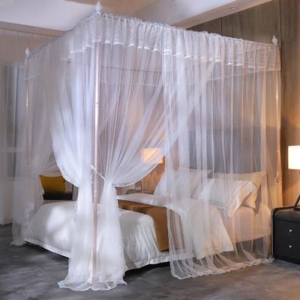 91家纺网 家纺一手货源 找家纺 海虹蚊帐 新款8835款落地蚊帐 蓝边