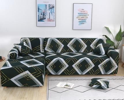 91家纺网 家纺一手货源 找家纺 兴妮雅家纺 2020新款贵妃风格沙发套 潮流菱格