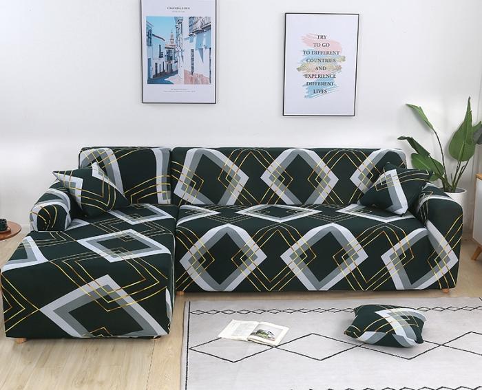 91家纺网 家纺一手货源 找家纺 兴妮雅家纺 2020新款贵妃风格沙发套 潮流菱格