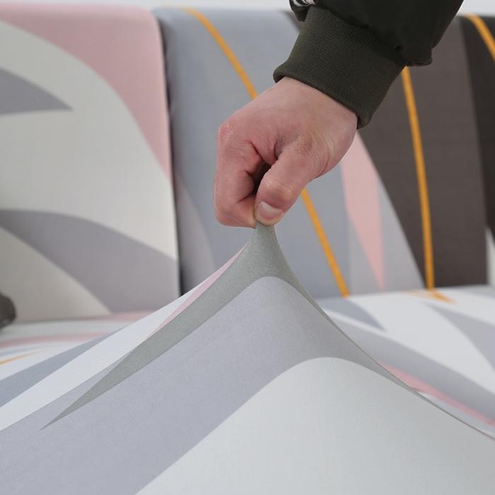 91家纺网 家纺一手货源 找家纺 兴妮雅家纺 2020新款贵妃风格沙发套 经典波纹