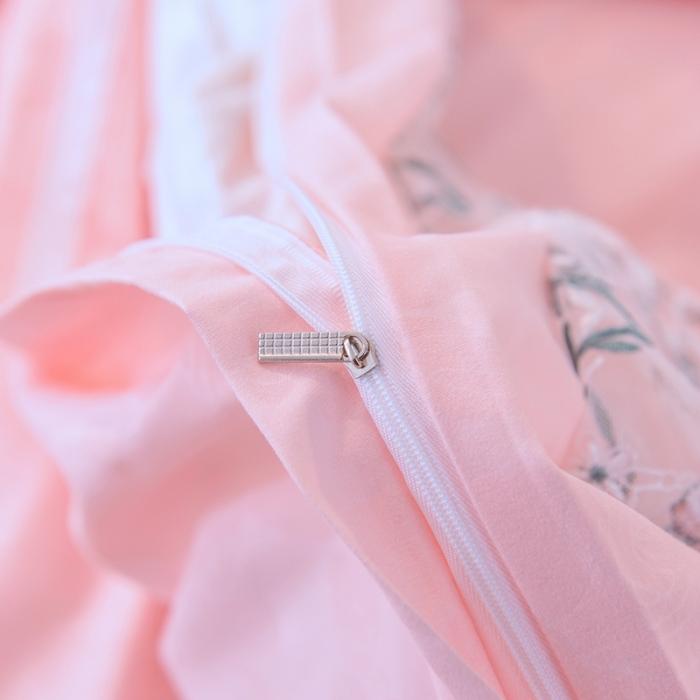 91家纺网 家纺一手货源 找家纺 绒世界 2021新品玫瑰秘密系列四件套床裙款玫瑰秘密-玉