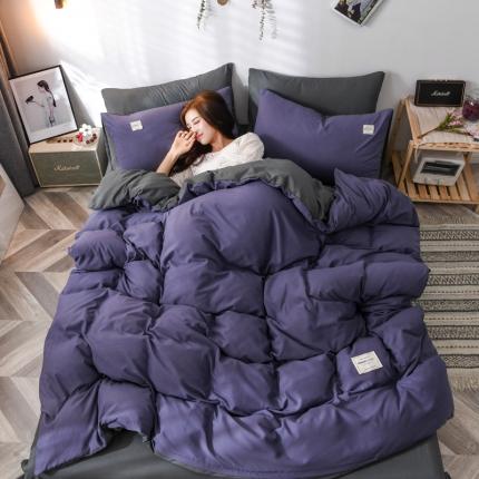 91家纺网 家纺一手货源 找家纺 （总）花伞家居 加厚磨毛贴边四件套