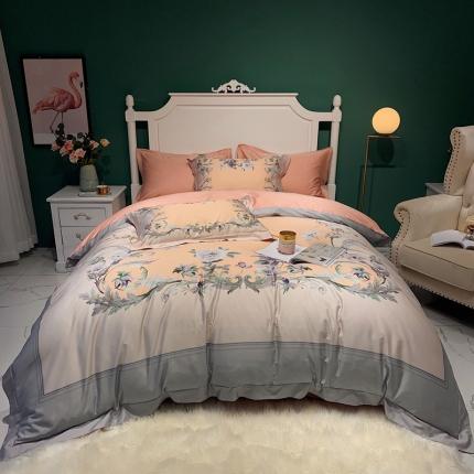 91家纺网 家纺一手货源 找家纺 （总）太古汇 2020新款60长绒棉印花四件套