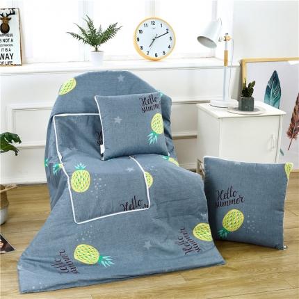 91家纺网 家纺一手货源 找家纺 宝马家纺 2022年精梳棉抱枕被 菠萝菠萝蜜